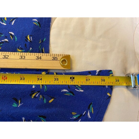 Apt. 9 Women's Blue Sleeveless Floral Print Dress XL Rayon Spandex - Picture 11 of 11